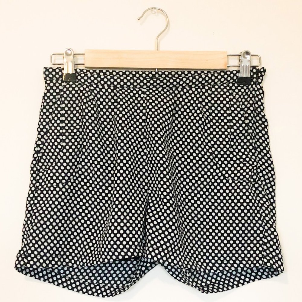 WET SEAL Black Polka Dot Dressy Shorts